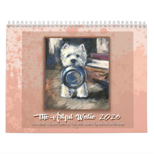 Kunstzinnige Westie-kalender van Deborah Borgo Kalender
