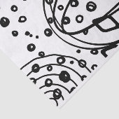 Kunstzwart-wit, grote portaalstructuur tissuepapier (Detail)