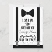 Kunt u mij weggeven - Tuxedo Stropdas Braces Fathe Kaart (Voorkant)