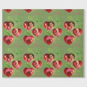 KUPID, ARROUW EN VALENTIJNSDAG CADEAUPAPIER (Vlak)