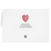 KUPID LACE HEART SILK FUCHSIA CLOTH, Pink Red (Achterkant Horizontaal)