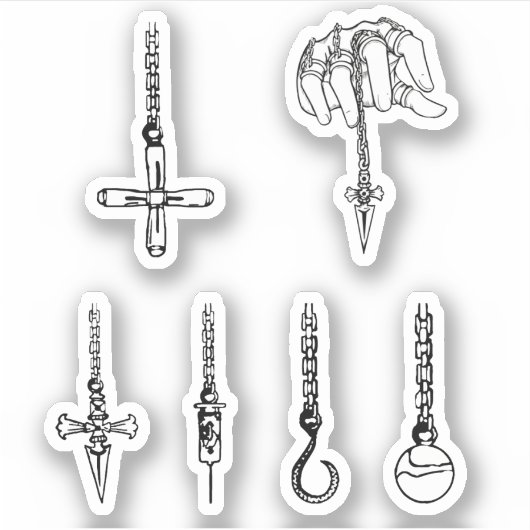 kurapika chaînes chasseur x chasseur autocollant p (Devant)