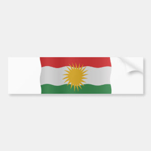 Kurdish flag bumpersticker