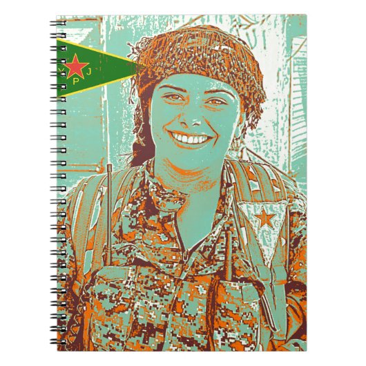 Kurdish YPJ Fighter 2 art Notitieboek (Voorkant)
