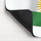 Kurdistan Flag Mousepad Muismat (Hoek)