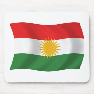 Kurdistan Flag Mousepad Muismat