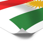 Kurdistan Flag Poster Print (Hoek)