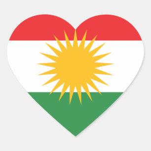 kurdistan hart sticker