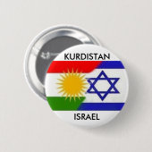 KURDISTAN ISRAEL BOTTON RONDE BUTTON 5,7 CM (Voorkant /achterkant)