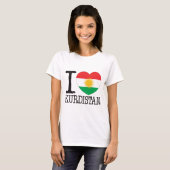 Kurdistan Love v2 T-shirt (Voorkant volledig)