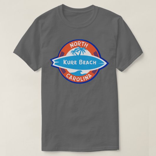 Kure Beach NC Surf T-shirt (Design voorkant)