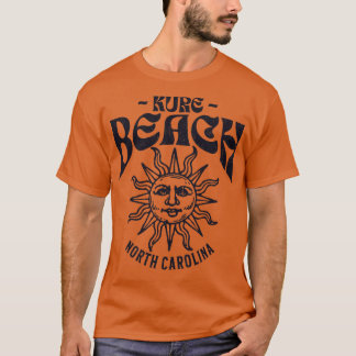Kure Beach NC Zomervakantie Watchful Sun T-shirt