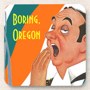 Kurk Onderzetter Plaats met de naam "Boring Oregon