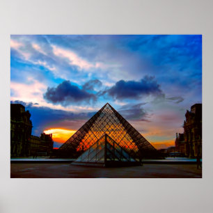 KURKANT VAN HET LOUVRE-MUSEUM POSTER