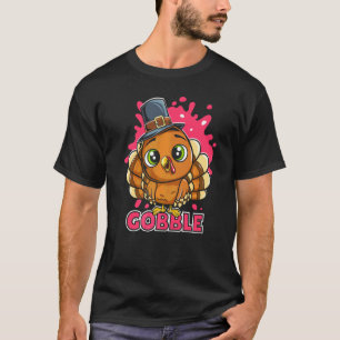 Kurkelen Thanksgiving Pilgrim Kinderen T-shirt