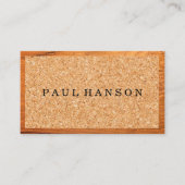 Kurken | Houtnerf Visitekaartje (Voorkant)