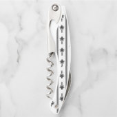 Kurkentrekker Fles Open Black en White (Voorkant)