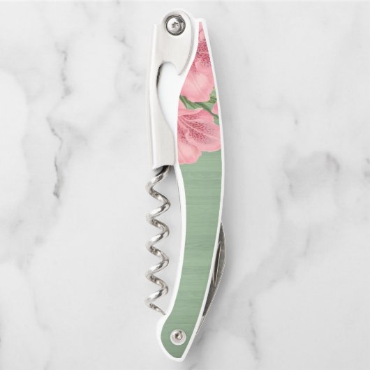 Kurkentrekker Fles Open Floral (Voorkant)