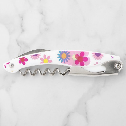 Kurkentrekker Fles Open Floral (Achterkant)