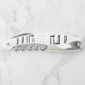 Kurkentrekker Fles Open White en Black (Achterkant)