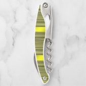 Kurkentrekker Fles Opener Geel (Achterkant)