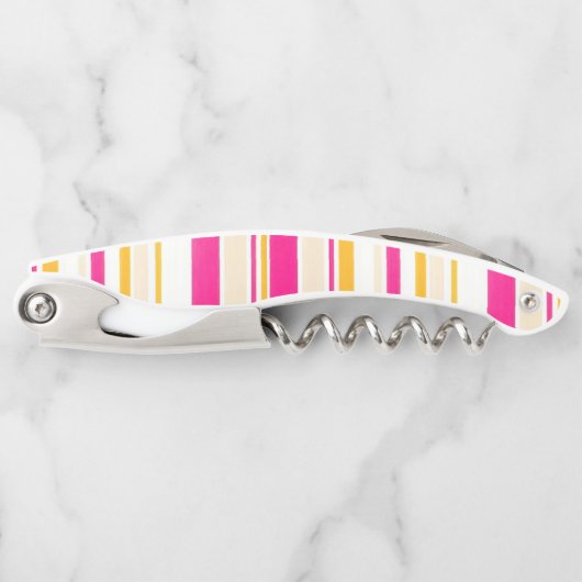 Kurkentrekker Fles OpenStripe (Voorkant)