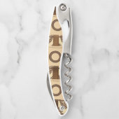 Kurkentrekker flesopening bruin en beige (Achterkant)