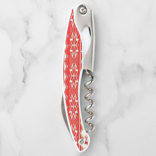 Kurkentrekker OpenRood en Wit (Achterkant)