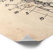 Kurkentrekker Patent Print 1928 Poster (Hoek)