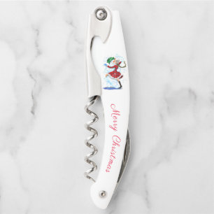 Kurkentrekker Snowman en Meisje van Kerstkelder