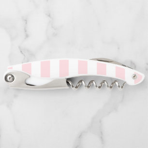 Kurketrekker Flesopener Roze & Witte Streep Kurkentrekker