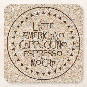 Kurkronde onderzetters