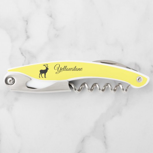 kurkschroef-geelsteen kurkentrekker (Voorkant)