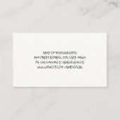 kurktextuur | Wine Glass Visitekaartje (Achterkant)