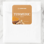 Kurkuma Spice Aangepast Label Sticker (Tas)