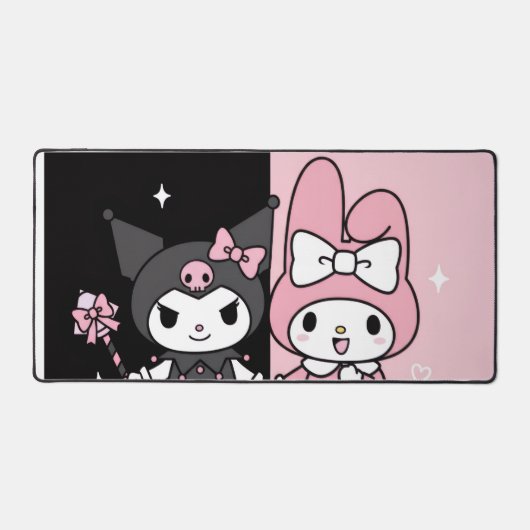 kuromi and my melody aesthetic bureaumat (Voorkant)