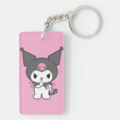 Kuromi Double-Sided Acrylic Keychain | Cute Sanrio (achterkant)
