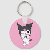 Kuromi Double-Sided Aluminium Keychain (Voorkant)
