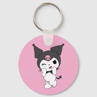 Kuromi Double-Sided Aluminium Keychain