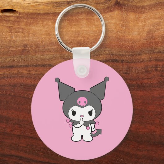 Kuromi Double-Sided Aluminium Keychain  (Achterkant)