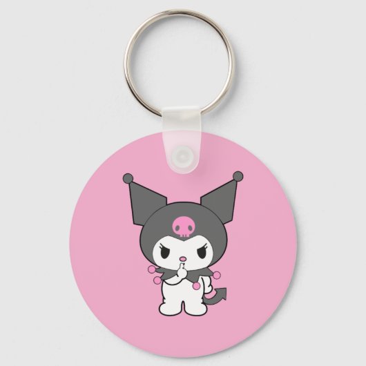 Kuromi Double-Sided Aluminium Keychain (Achterkant)