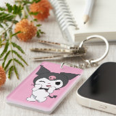 Kuromi Porte-clés Acrylique Double Face | Sanrio M (Devant droit)