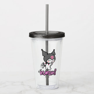 Kuromi Tumbler Wrap for Transparent Cup | Cute Acryl Drinkbeker