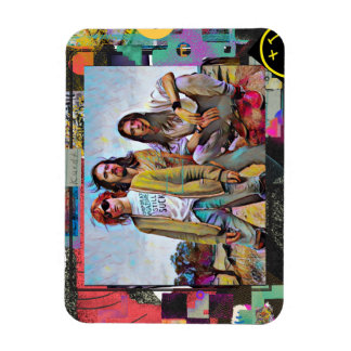 Kurt, Dave & Chris Square  Magneet