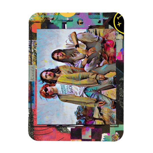 Kurt, Dave & Chris Square  Magneet (Verticaal)
