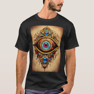 Kurt Geiger geïnspireerd Evil Eye Tattoo stijl T-s T-shirt