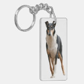 Kurzhaar Collie Sleutelhanger (Voorkant Links)