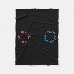 Kus Alle Tijden Disco Af en Toe Illustratie Fleece Deken