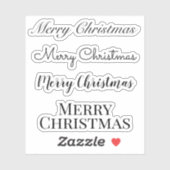 Kus-Cut Custom Greeting x4 #3 (pretkerst) S Sticker (Vel)