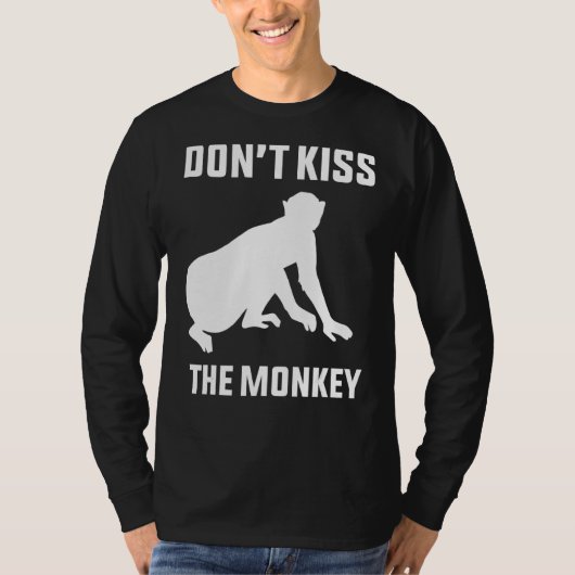 Kus de aap-aap-pokken niet t-shirt (Voorkant)